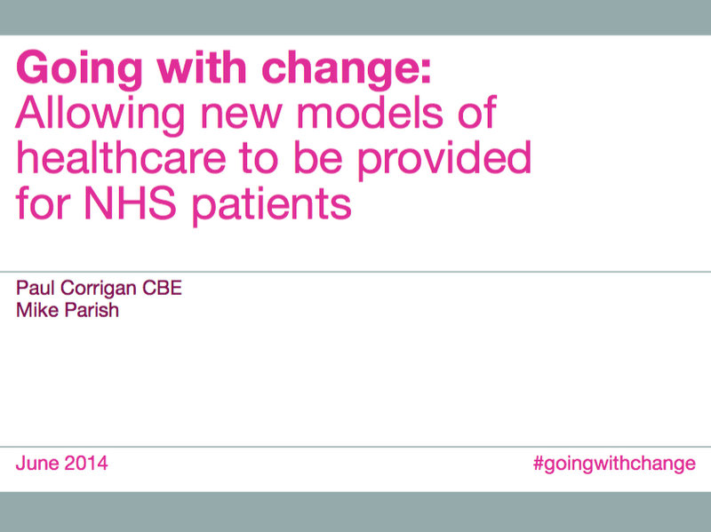 Going with change for the NHS